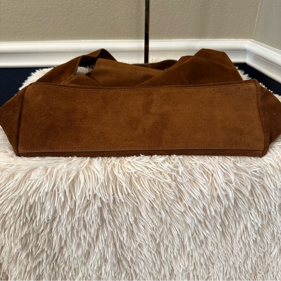 Quince Whiskey Brown Suede Hobo Bag - Picture 11 of 13